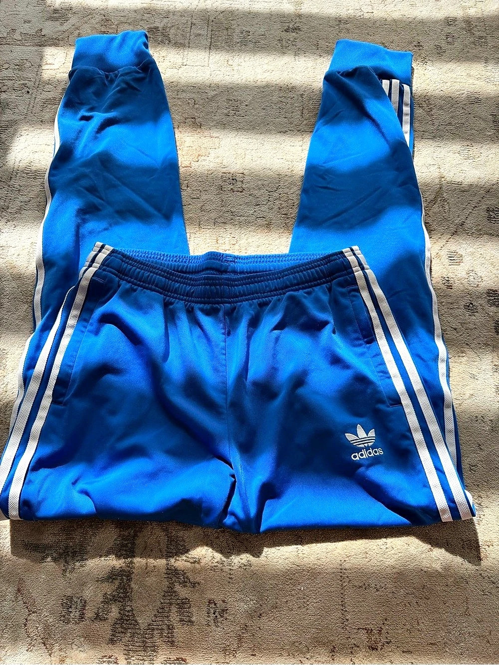Nwt adidas youth Striped Athletic Shorts Blue XL